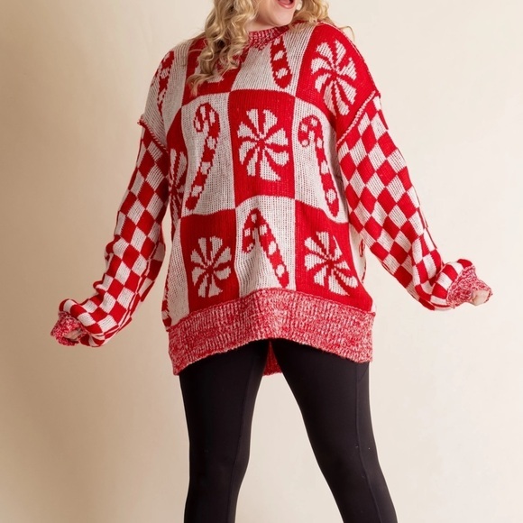 CHRISTMAS CHECEKRED SWEATER - Picture 3 of 5